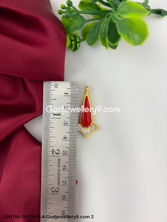 Ammavari Deity Stone Tilakam Bindi Alankaram for God Temple Use G98780-DGT005-4 -Godjewellery9.com 2