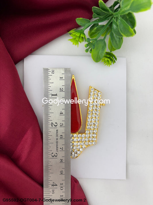 Balaji God Stone Namam Vishnu Tilak Stone Work for Divine Deity Alankaram G95592-DGT004-7-Godjewellery9.com 2