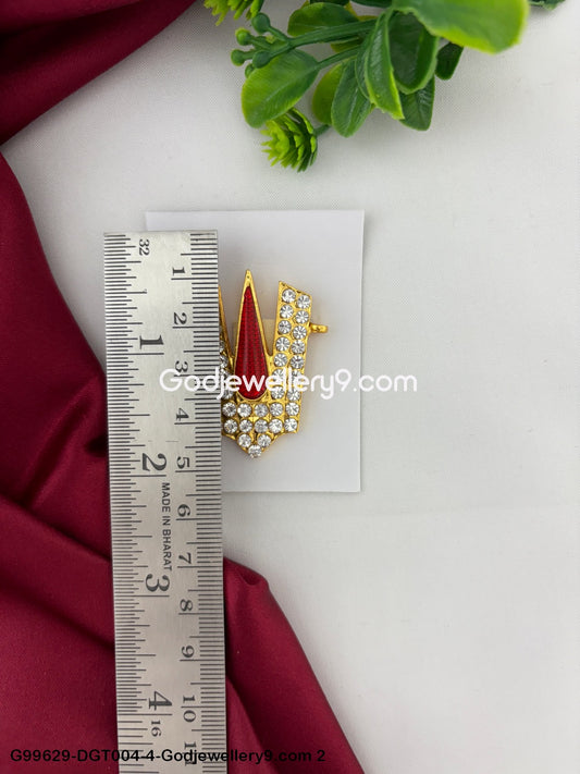 Balaji God Stone Namam Vishnu Tilak Temple Jewelry Ornament Alankaram G99629-DGT004-4-Godjewellery9.com 2