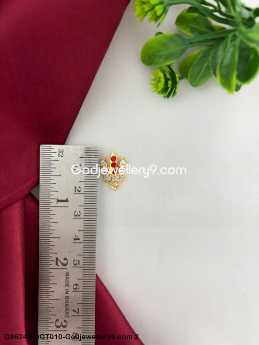 Balaji God Stone Small Namam Tilak for Vishnu and Perumal Deity Idols G96249-DGT010-Godjewellery9.com 2