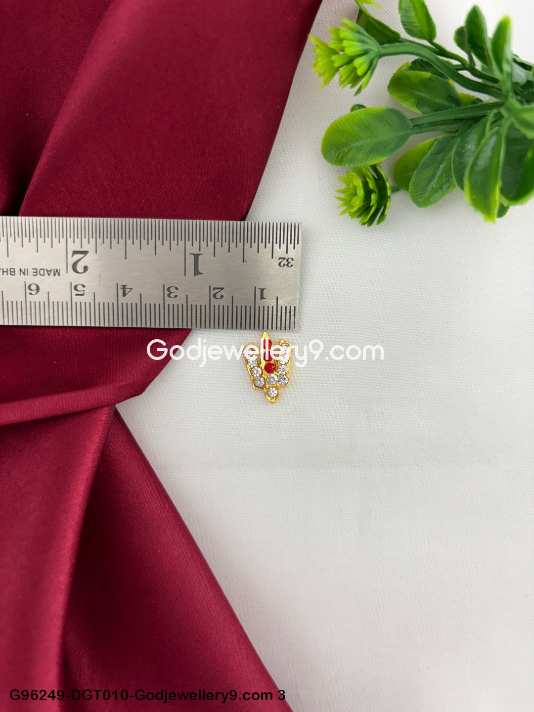 Balaji God Stone Small Namam Tilak for Vishnu and Perumal Deity Idols G96249-DGT010-Godjewellery9.com 3