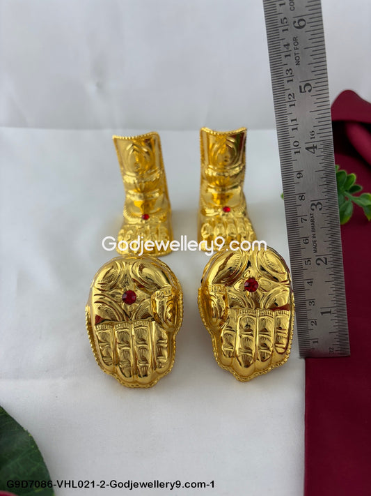 Buy Deity Varalakshmi Gold Plated Hands and Legs Hastam Padam for Pooja G9D7086-VHL021-2-Godjewellery9.com-1