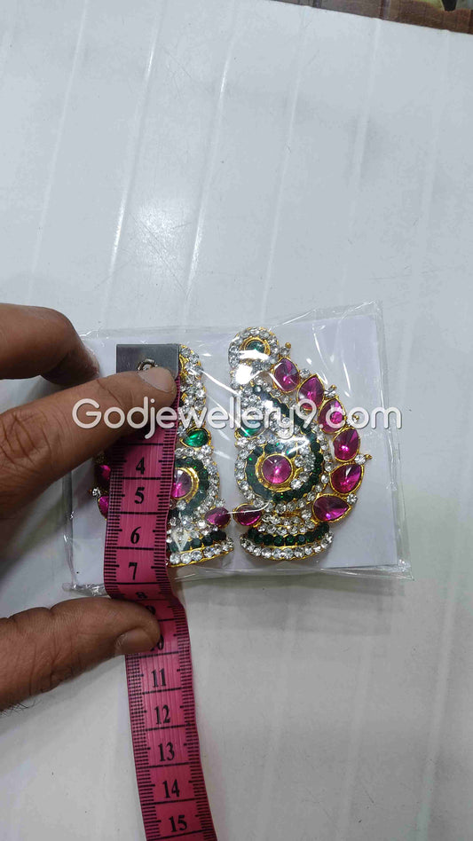 Deity Amman Earrings karna Pathakam Jewellery God G44 Godjewellery9
1