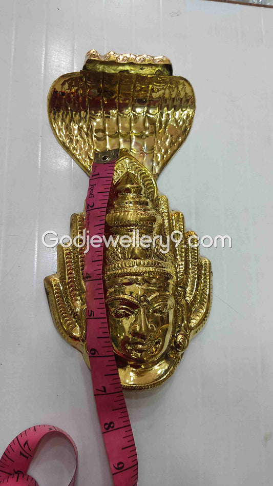 Deity Ammavaru Brass Face With Snake R1 Godjewellery9 1