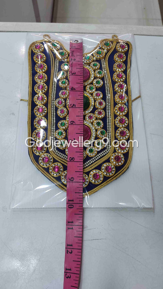 Deity Blue Long Kavasam Haram MultiColor God Necklace Jewellery 1 godjewellery9