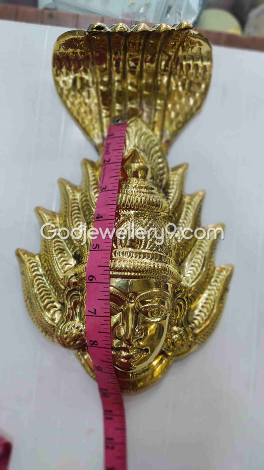 Deity Brass Ammavaru Face With Snake God R4 Godjewellery9 1