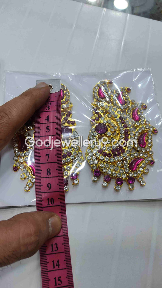 Deity Earrings Stone karna Pathakam God Jewellery G49 Godjewellery9
1