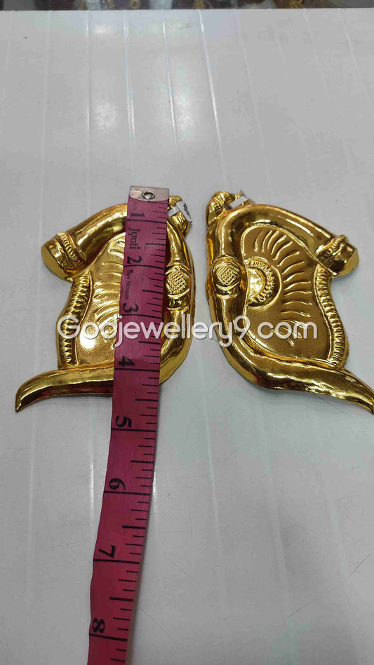 Deity Elephant Earrings Karna pathakam for Idol 4 Gdjewellery9 1