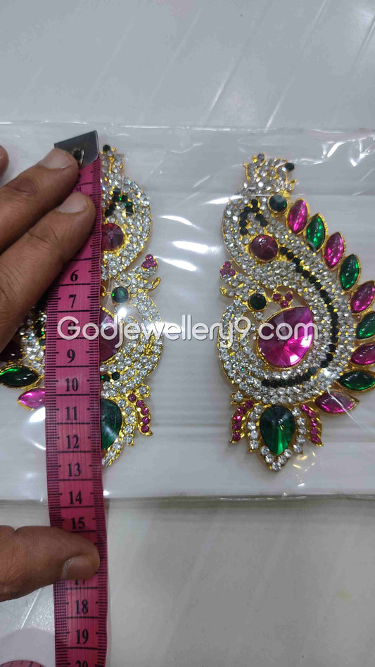 Deity God Amman Earrings karna Pathakam Jewellery G45 Godjewellery9
1