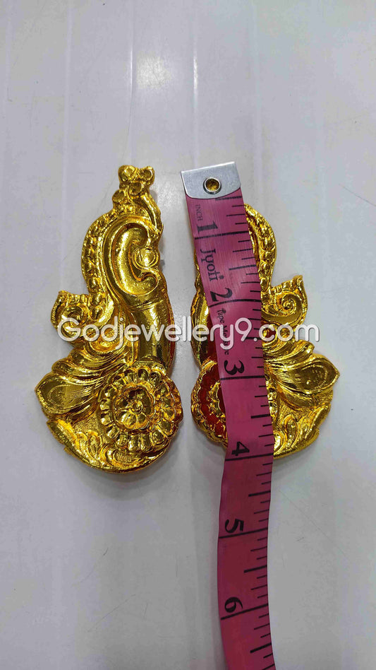 Deity God Gold Plated Earrings Karna pathakam All Gods And Goddess 4 Godjewellery9 1