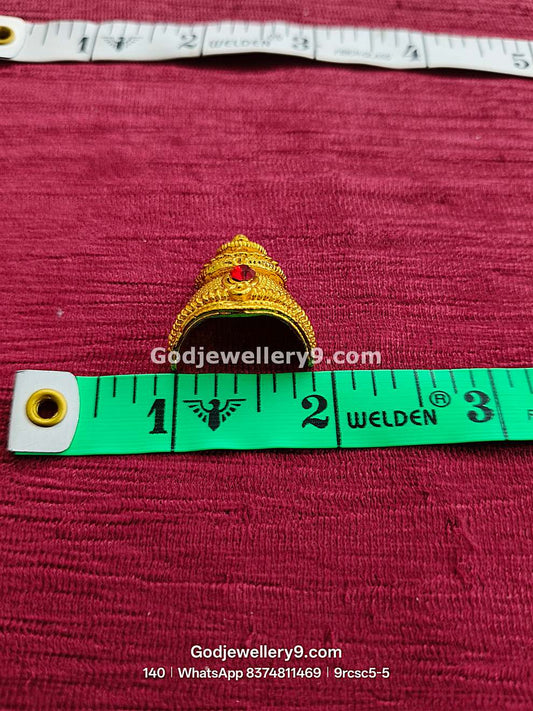 Deity God Gold Plated Small Half Crown Mukut Kireetam 9rcsc5-1 godjewellery9.com