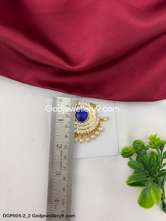 Deity God Jewelley Blue Dollar Pendant For All Gods And Goddesses GodJewellery9.com DGP005-2 2