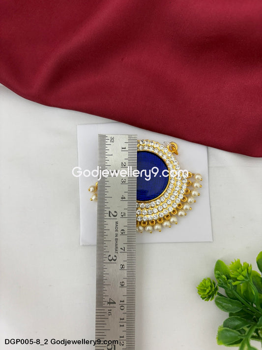 Deity God Jewelley Blue Enamel Dollar Pendant For Decorate Idols GodJewellery9.com DGP005-8 2