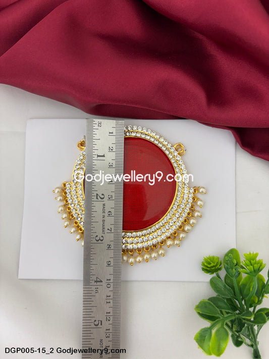 Deity God Jewelley Marron Enamel Dollar Pendant For All Hindu Goddesses GodJewellery9.com DGP005-15 2