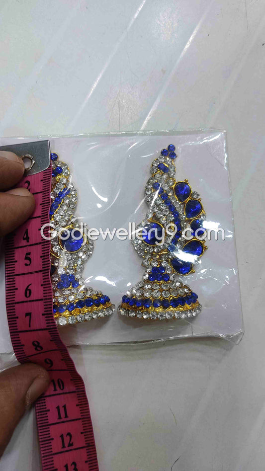Deity God Stone Earrings karna Pathakam Jewellery G47 Godjewellery9
1