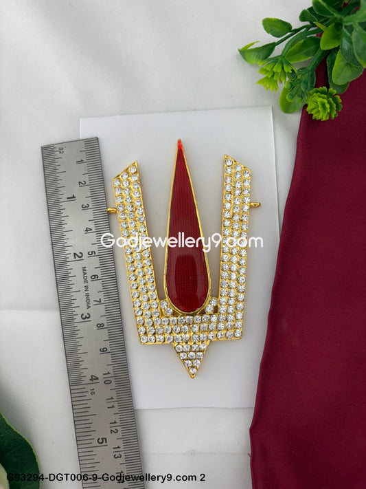 Deity God V Shape Stone Namam Tilak for Home and Temple Use Alankaram G93294-DGT006-9-Godjewellery9.com 2