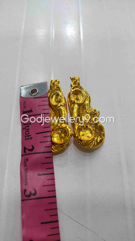 Deity Gold Plated Earrings Karna pathakam All Gods 2 Godjewellery9 1
