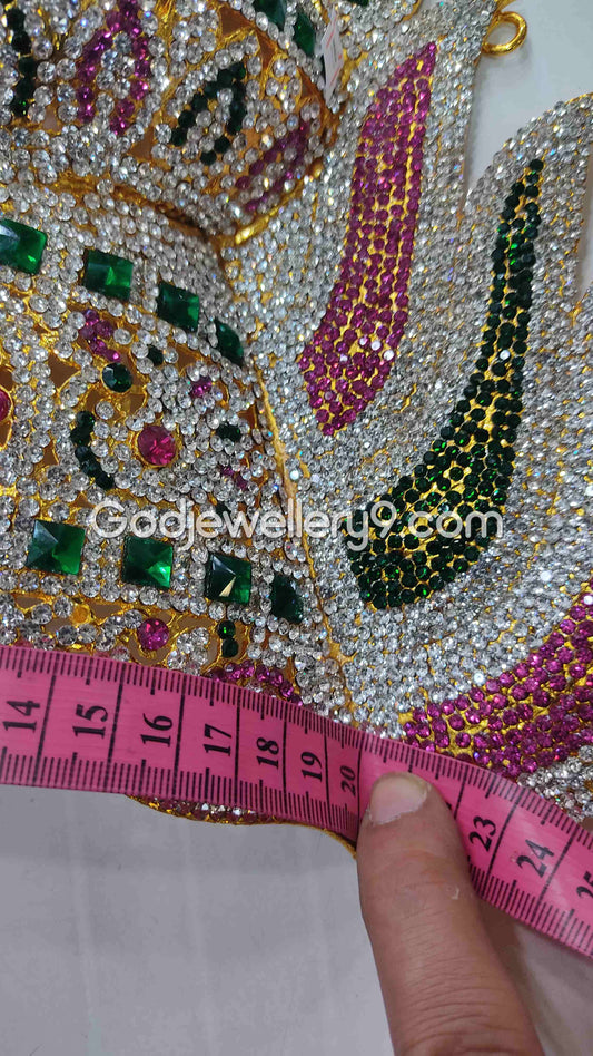 Deity Mukut Sudar Stone Crown Mariamman God Jwala Kireetam G15 Godjewellery9 1