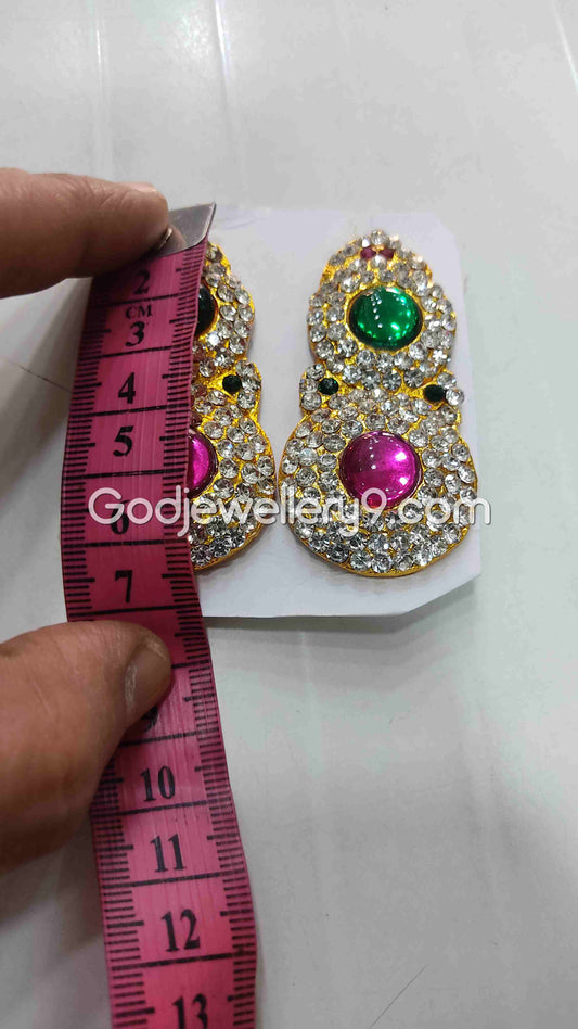 Deity Multicolor Earrings For Amman karna Pathakam God G6