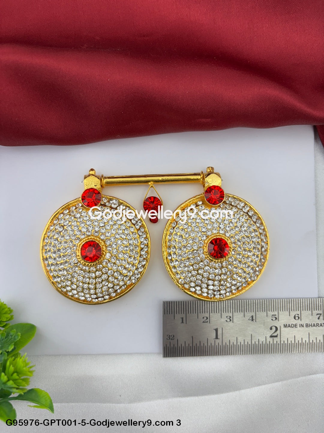 Deity Pustal Tadu And Stone Mangalsutra for Amman And Ammavari Idols G95976-GPT001-5-Godjewellery9.com 3