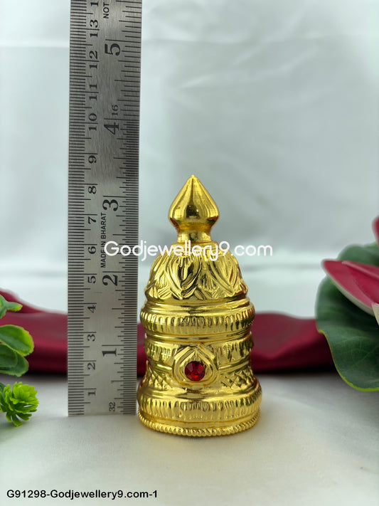 Deity Round Crown Mukut Kireedam For Hindu Idol Statues G1 Godjewellery9.com-G91298-1298-1