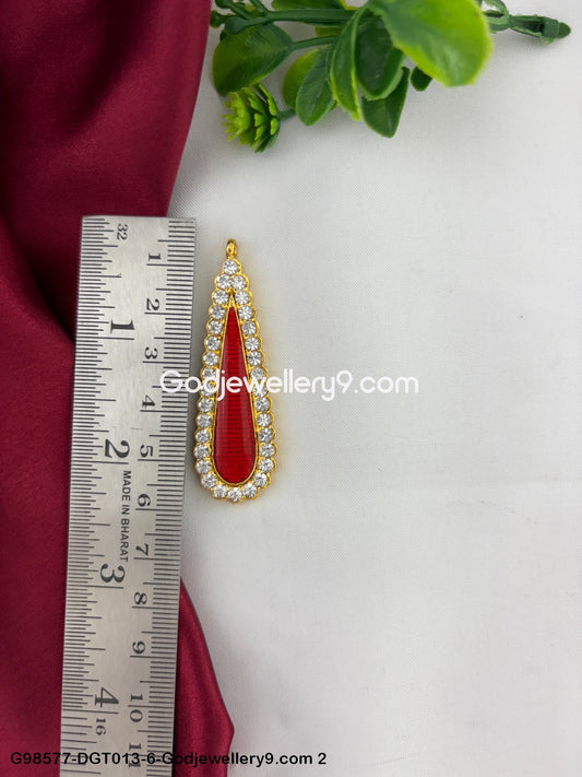 Deity Stone Tilak Bindi Temple God Jewelry Vigraha Murti Alankaram G98577-DGT013-5-Godjewellery9.com 2