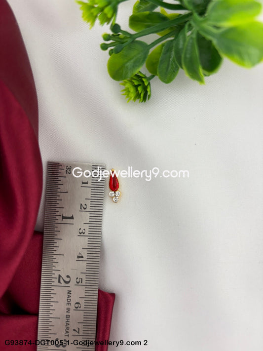 Deity Stone Tilakam Namam Bindi for God Ram Temple Idol Murti Alankaram G93874-DGT005-1 -Godjewellery9.com 2