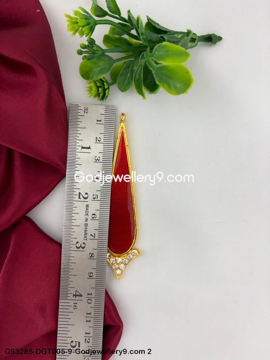 Deity Stone Tilakam Pottu Bindi for Vishnu Murti Forehead Use G93285-DGT005-9 -Godjewellery9.com 2