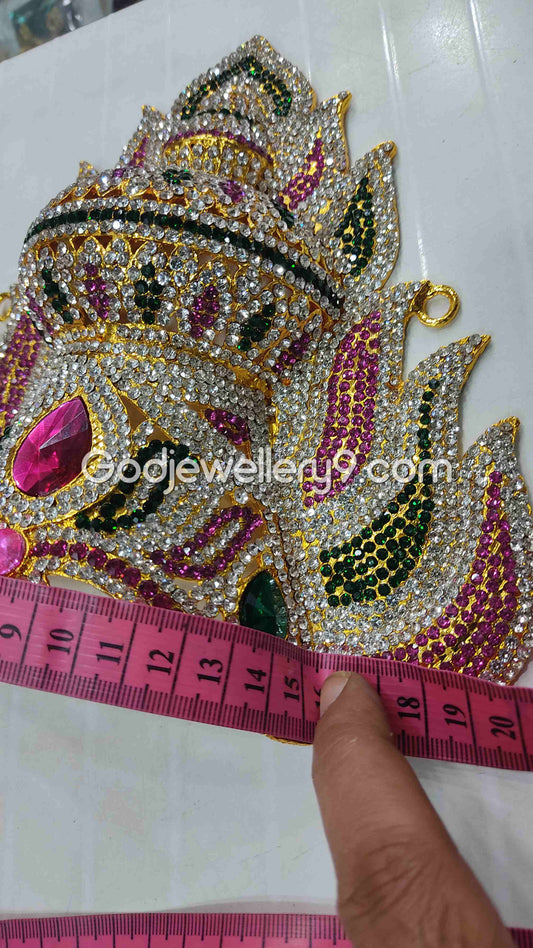 Deity Sudar Crown Mariamman God Jwala Mukut Temple Kireetam G13 Godjewellery9 1