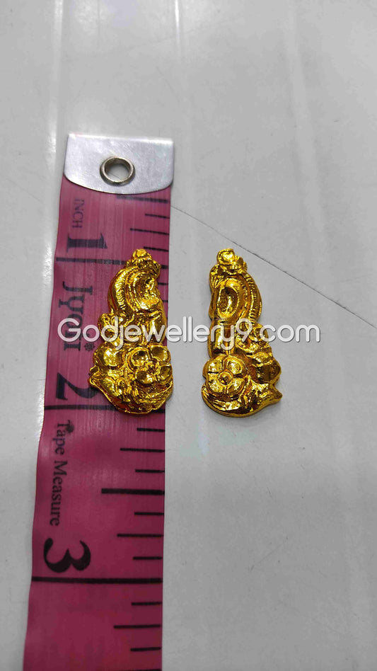 Deity Temple Gold Plated Earrings Karna pathakam All Gods 1 Godjewellery9 1