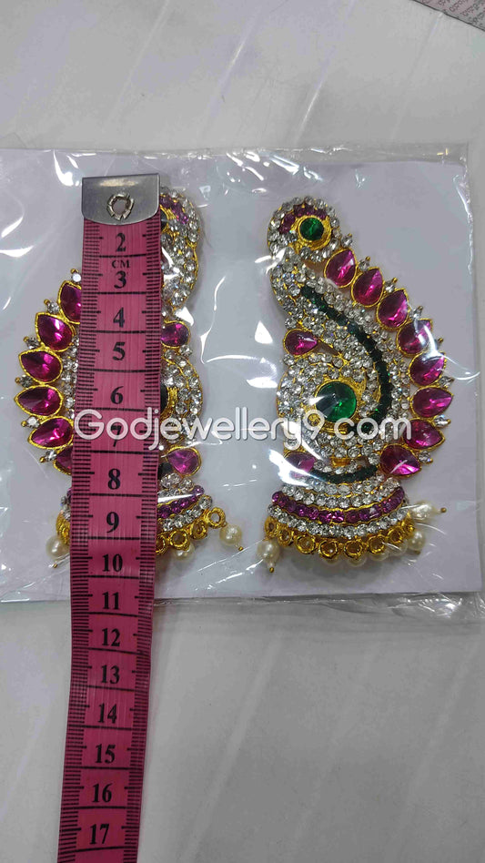 God Amman Multi Earrings karna Pathakam For Deity G34 Godjewellery9
1