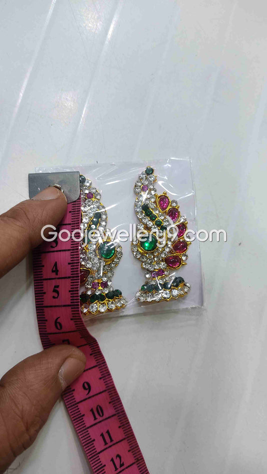 God Deity Amman karna Pathakam Earrings G42 Godjewellery9
1