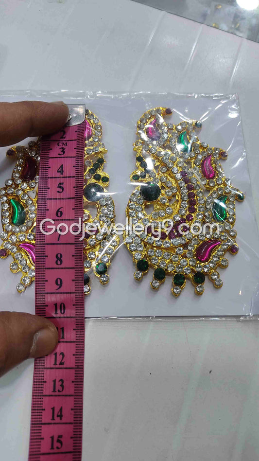God Deity Stone Earrings karna Pathakam Jewellery G50 Godjewellery9
1