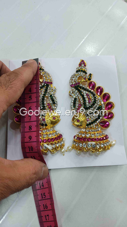 God Fish Earrings karna Pathakam Deity For Amman G26 Godjewellery9
1