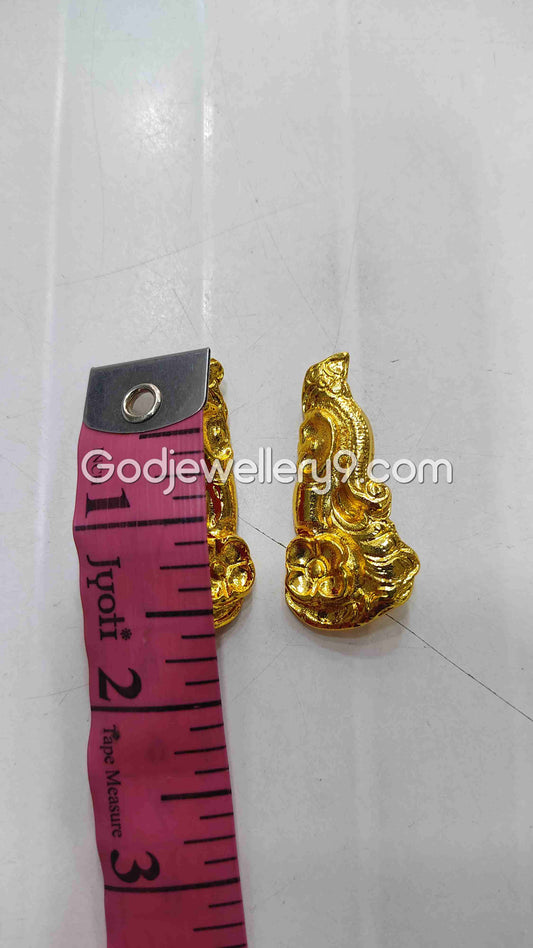 God Gold Plated Earrings Karna pathakam All Deity And Goddess 1.5 Godjewellery9 1