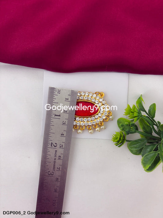 God Jewelley Marron Enamel Dollar Pendant For All Deity GodJewellery9.com DGP006 2