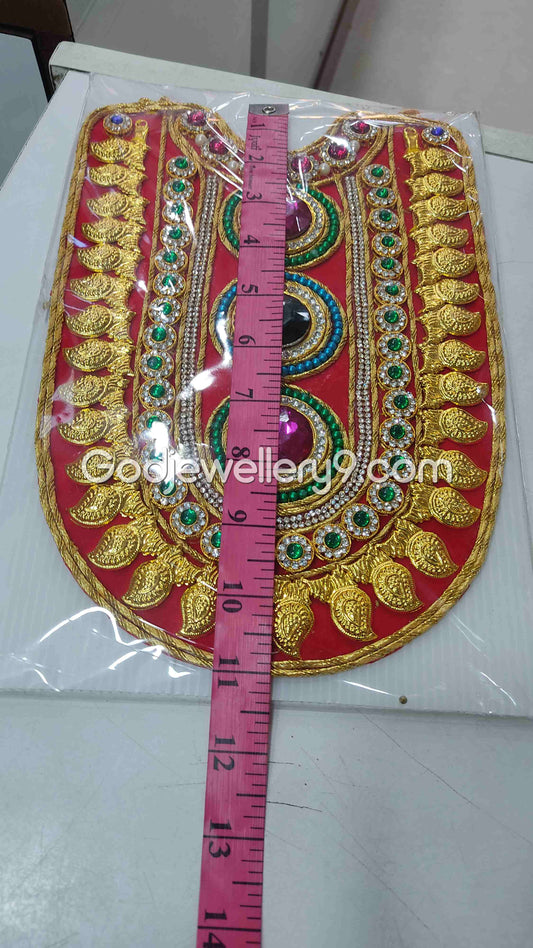 God Red Mango Long Haram MultiColor Necklace Kavasam Jewellery 1 godjewellery9