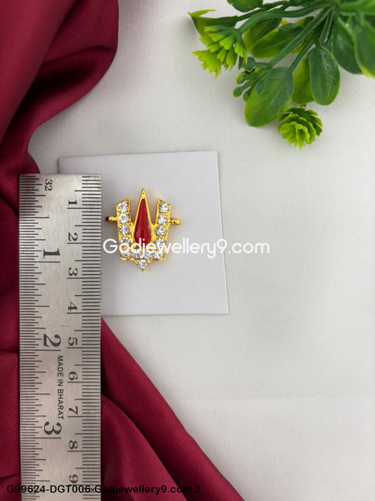 God V Shape Stone Namam Tilak Vishnu and Perumal Deity Idols Alankaram G99624-DGT006-Godjewellery9.com 2