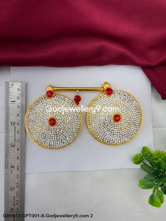Goddess Devi Temple Pottu Thali and Stone Mangalsutra For Deity Alankaram G95973-GPT001-8-Godjewellery9.com 2