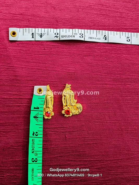 Gold Plated Earrings Karna pathakam 9rcpe8-1 godjewellery9.com