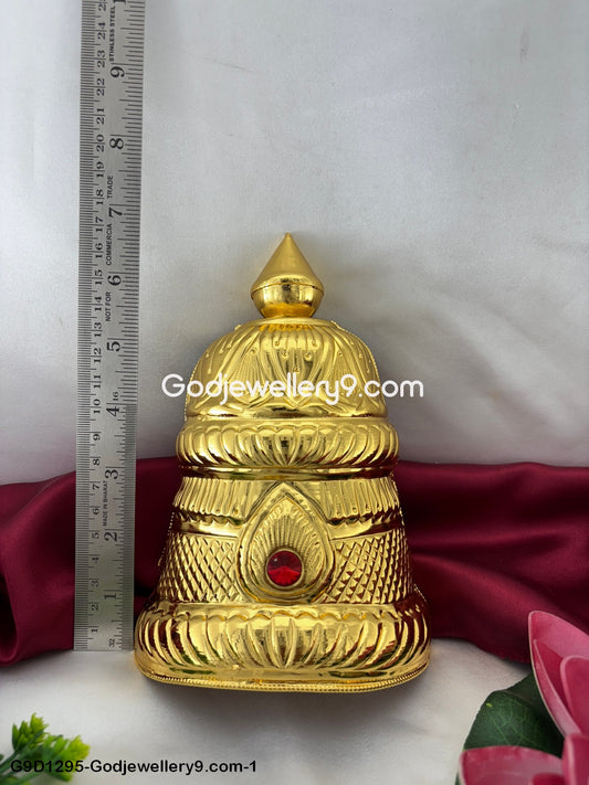 Half Crown Kireetam Mukut For Deity and God G5 Godjewellery9.com G9D1295-1