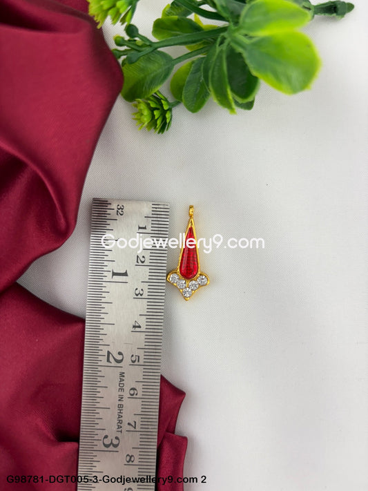 Lakshmi Deity Stone Tilak Bindi Pottu for Miniature Idol Set G98781-DGT005-3 -Godjewellery9.com 2