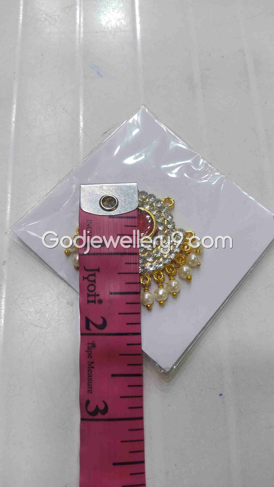 Maroon Small Round Dollar Pendant For Hindu God And Deity R8 Godjewellery9 1