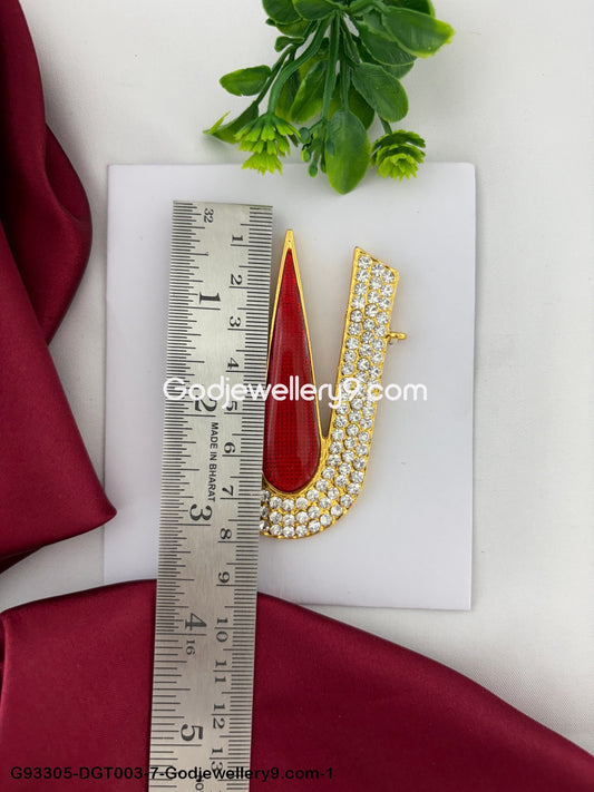 Namam Tilak For Murti Idols Temple And Vishnu Balaji Perumal Ornaments God Deity Swamy Alankaram pooja Red White Stone Tirupati Namam Shringar G93305-DGT003-7-1.jpg?v=1742831303