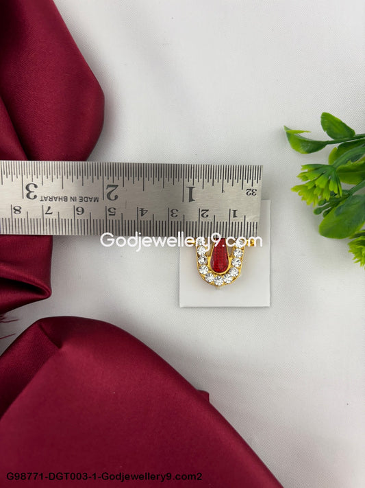 Perumal Vishnu Namam Tilak For Murti Idols Temple Balaji Perumal Ornaments God Deity Swamy Alankaram pooja Red White Stone Tirupati Namam Shringar G98771-DGT003-1-2.jpg?v=1742831301