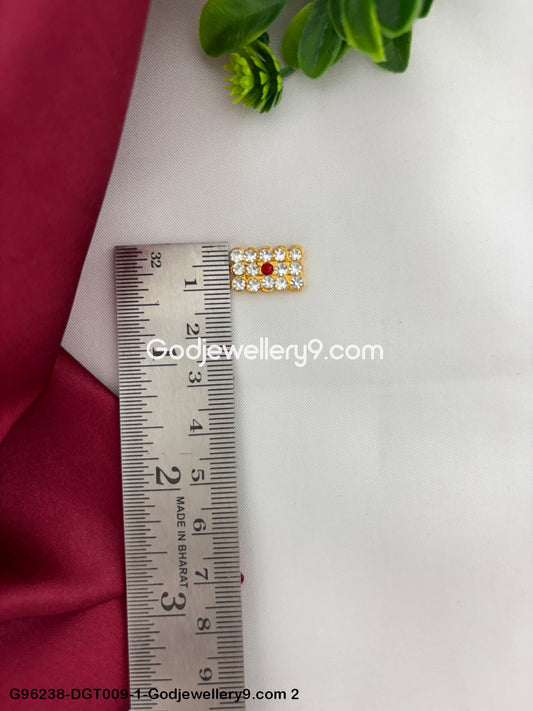 Shiva Pattai Deity Namam Vibuthi Thiruneer Tripundra Stone Tilak God G96238-DGT009-1-Godjewellery9.com 2