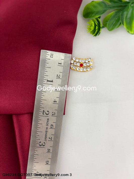 Shiva Stone Namam Thiruneer Deity Pattai Tripundra Vibuthi Tilak God Murti G96234-DGT007-Godjewellery9.com 3