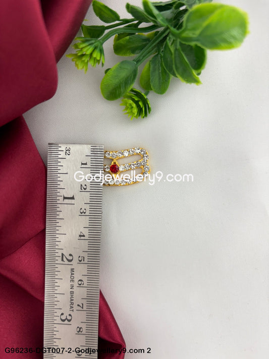 Shiva Vibuthi Thiruneer Stone Namam Tripundra Pattai Deity Tilak God G96236-DGT007-2-Godjewellery9.com 2