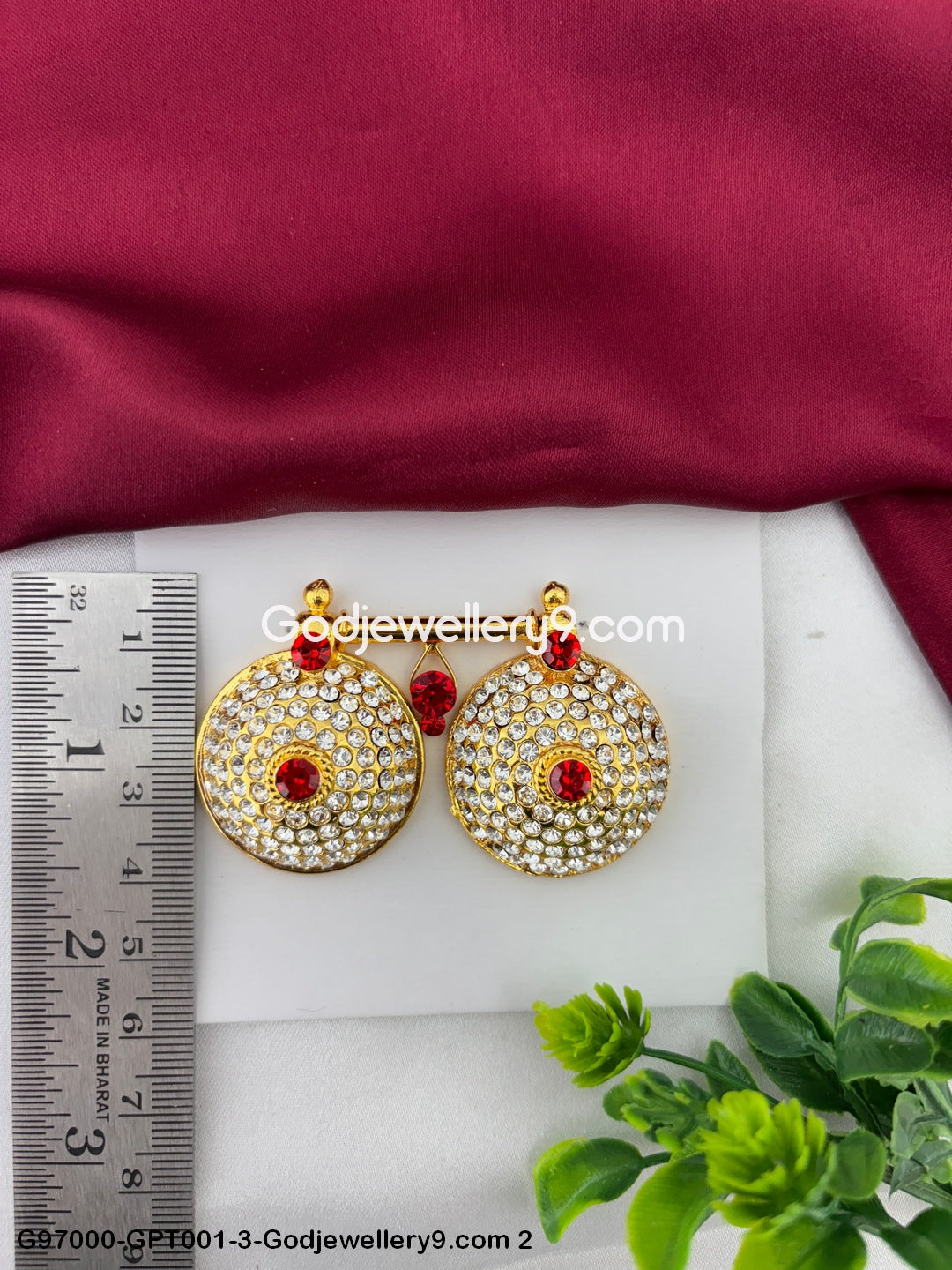 Stone Mangalsutra And Pottu Thali for Goddess Lakshmi Alankaram G97000-GPT001-3-Godjewellery9.com 2