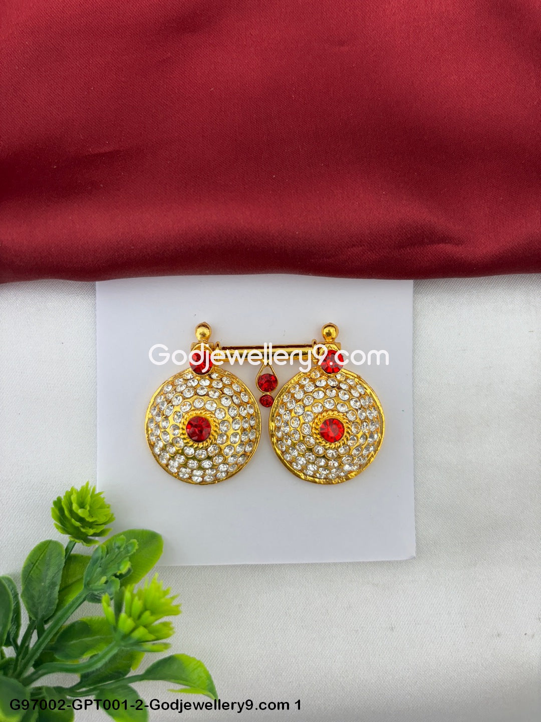 Stone Mangalsutra And Pottu Thali for Lakshmi Durga And Saraswati G97002-GPT001-2-Godjewellery9.com 1